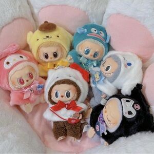 Labubu Sanrio Hello Kitty Clothes Suit Cape Dress Doll Outfit Clothing